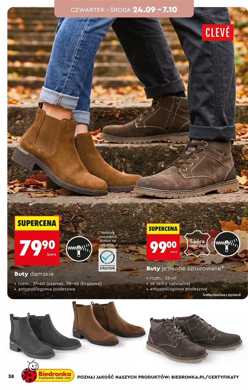 Gazetka promocyjna Biedronka - Okazje Tygodnia - ważna 19.09 do 03.10.2026 - strona 38 - produkty: Buty, Gra, Grafika