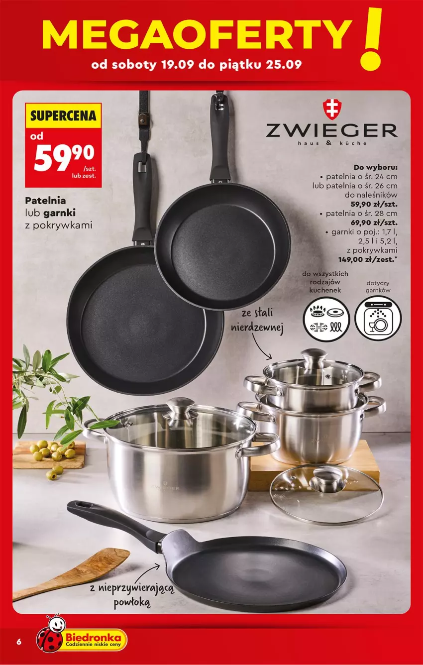 Gazetka promocyjna Biedronka - Okazje Tygodnia - ważna 19.09 do 03.10.2026 - strona 6 - produkty: Patelnia