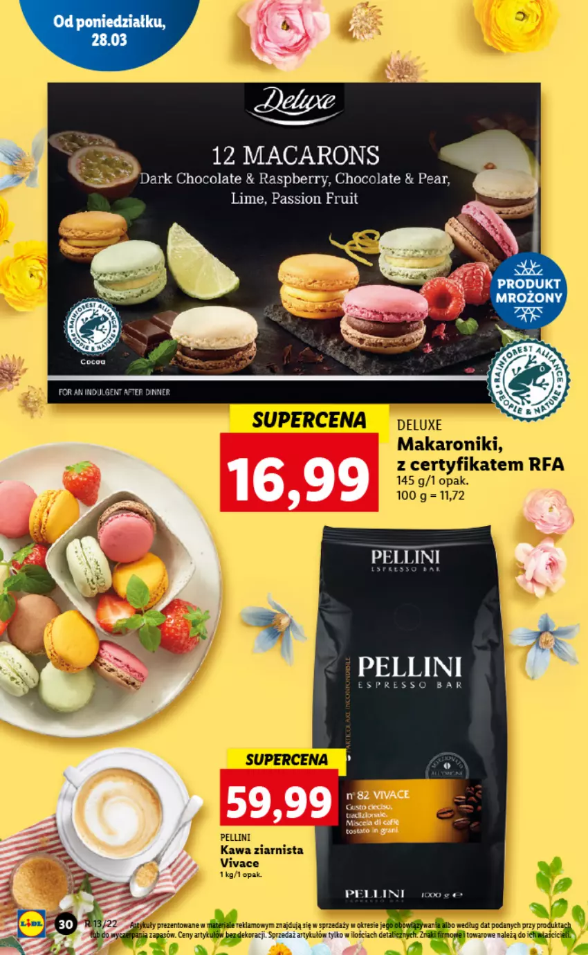 Gazetka promocyjna Lidl - GAZETKA - ważna 28.03 do 30.03.2022 - strona 30 - produkty: Fa, Kawa, Kawa ziarnista, LG, Makaron