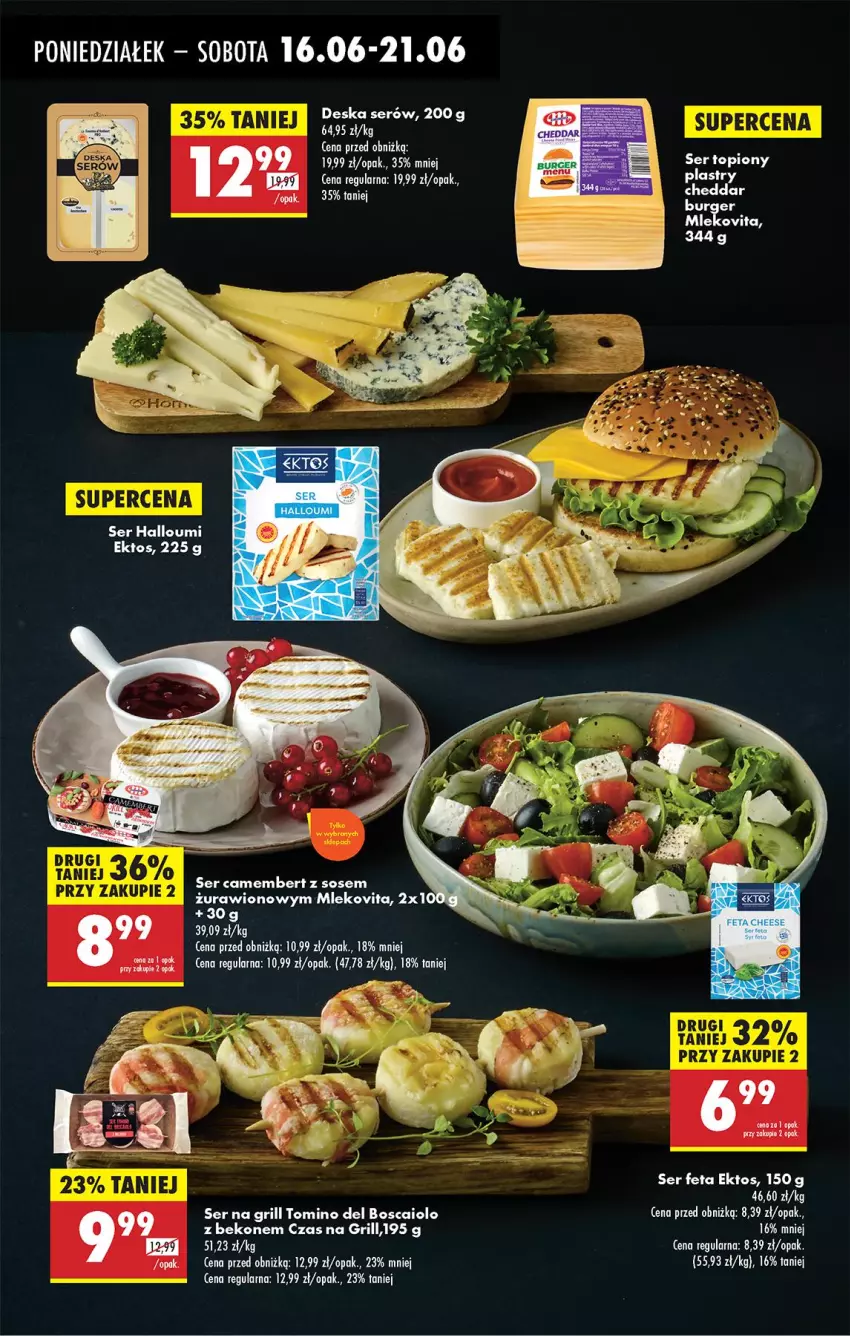Gazetka promocyjna Biedronka - Od Poniedziałku - ważna 16.06 do 21.06.2025 - strona 31 - produkty: Beko, Camembert, Deska serów, Feta, Grill, Mleko, Mlekovita, Piast, Ser, Sos