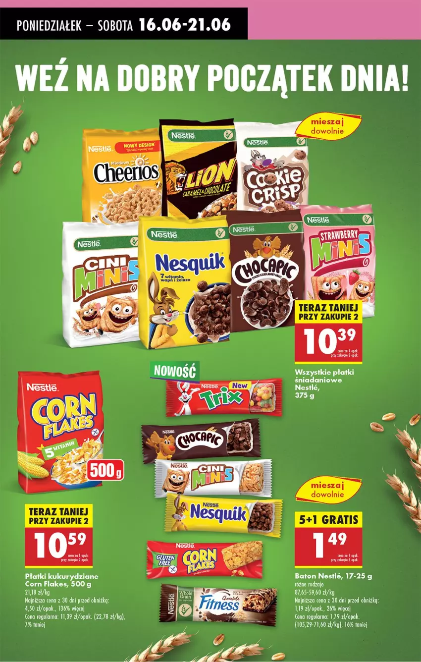 Gazetka promocyjna Biedronka - Od Poniedziałku - ważna 16.06 do 21.06.2025 - strona 53 - produkty: Baton, Corn flakes, Danio, Tera