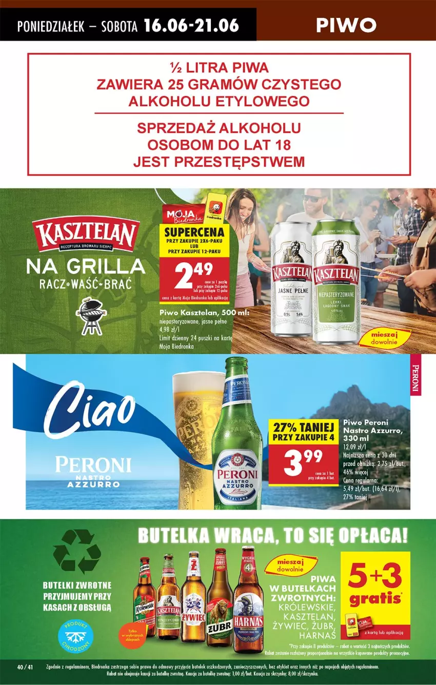 Gazetka promocyjna Biedronka - Od Poniedziałku - ważna 16.06 do 21.06.2025 - strona 58 - produkty: Fa, Gra, Piwa, Piwo