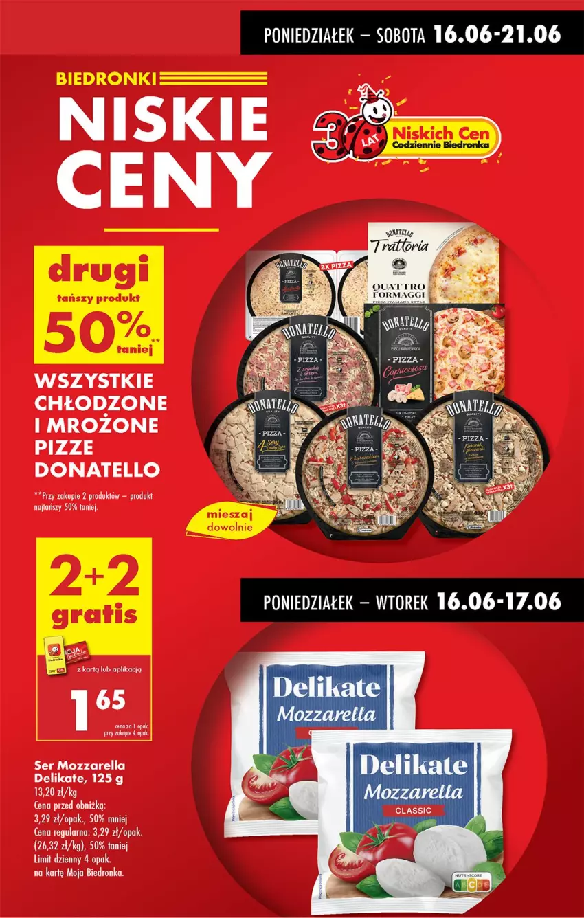 Gazetka promocyjna Biedronka - Od Poniedziałku - ważna 16.06 do 21.06.2025 - strona 7 - produkty: Mozzarella, Ser