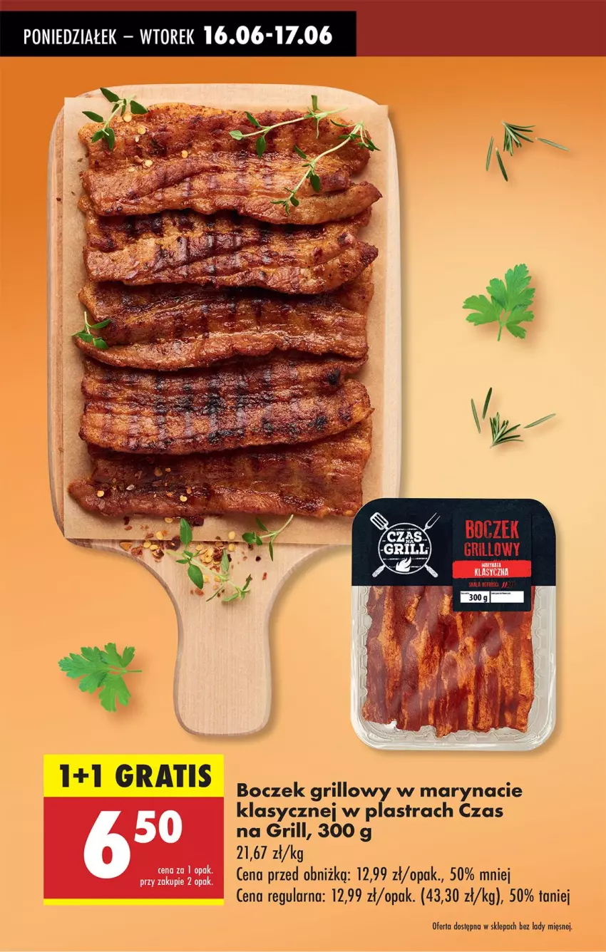 Gazetka promocyjna Biedronka - Od Poniedziałku - ważna 16.06 do 21.06.2025 - strona 8 - produkty: Boczek, Grill