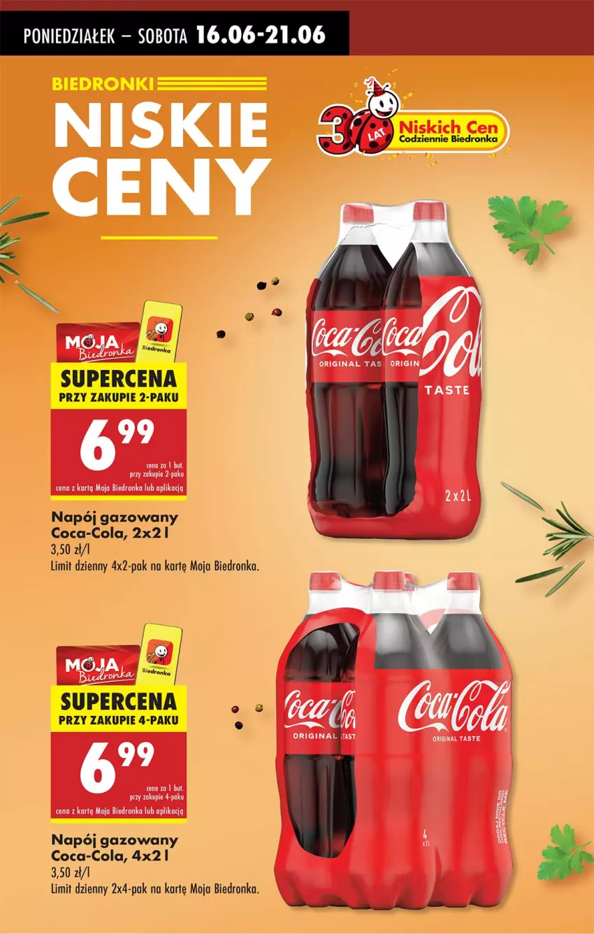 Gazetka promocyjna Biedronka - Od Poniedziałku - ważna 16.06 do 21.06.2025 - strona 9 - produkty: Coca-Cola, Napój, Napój gazowany, Noż