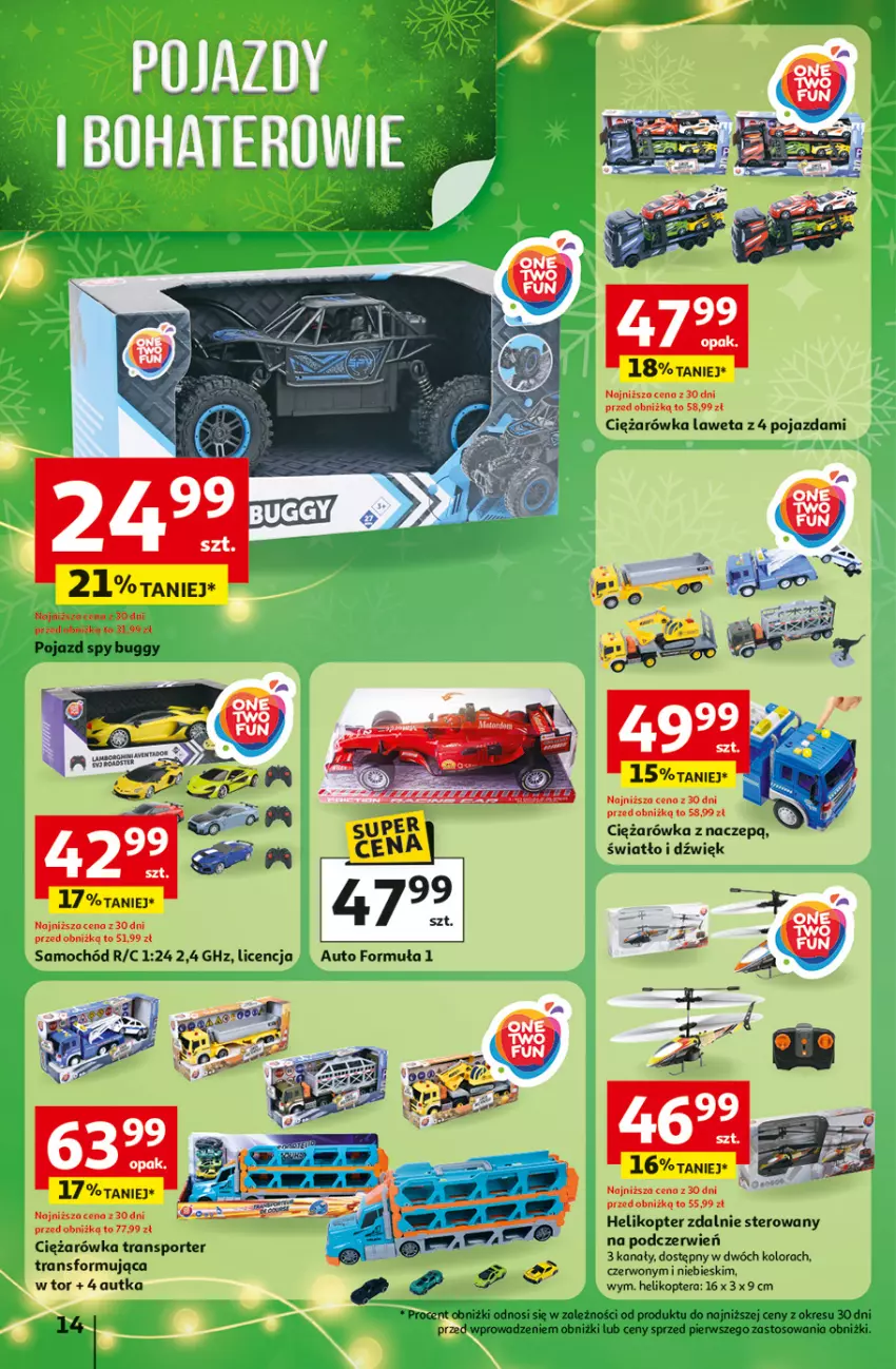Gazetka promocyjna Auchan - Święta jak babcię kocham Hipermarket - ważna 27.11 do 03.12.2025 - strona 14 - produkty: Helikopter, Pojazd, Por, Samochód, Sport, Tera, Tran