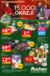 Gazetka promocyjna Auchan - Święta jak babcię kocham Hipermarket - Gazetka - ważna od 03.12 do 03.12.2025 - strona 1 - produkty: Glazura, Gra, Iams, Red Bull, SEKO, Karp, LEGO, Krewetki, Dozownik, Lazur, Milka