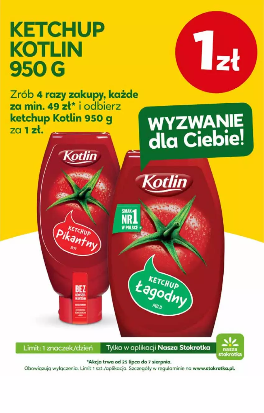 Gazetka promocyjna Stokrotka - Supermarket - ważna 24.07 do 31.07.2024 - strona 33 - produkty: Ketchup, Kotlin