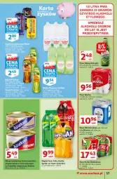 Gazetka promocyjna Auchan - Hiperoszczędzanie z kartą Skarbonka Hipermarkety - Gazetka - ważna od 13.10 do 13.10.2021 - strona 17 - produkty: Piwa, Piwo, Krakus, Sos, Ser, Mus, Koc, Gra, Namysłów, Coca-Cola, Wieprzowina, Warka, Perła, Szyna, Fanta, Sprite, Okocim, Napój, LG, Fa