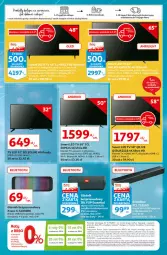 Gazetka promocyjna Auchan - Hiperoszczędzanie z kartą Skarbonka Hipermarkety - Gazetka - ważna od 13.10 do 13.10.2021 - strona 25 - produkty: LED TV, Głośnik, Kosz, Karta pamięci, HD ready, Procesor, Obraz