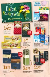 Gazetka promocyjna Auchan - Hiperoszczędzanie z kartą Skarbonka Hipermarkety - Gazetka - ważna od 13.10 do 13.10.2021 - strona 4 - produkty: Kawa mielona, Kawa, Herbata czarna, Czekolada mleczna, Mleczko, Czekolada, Ptasie mleczko, Davidoff, Herbata, LG