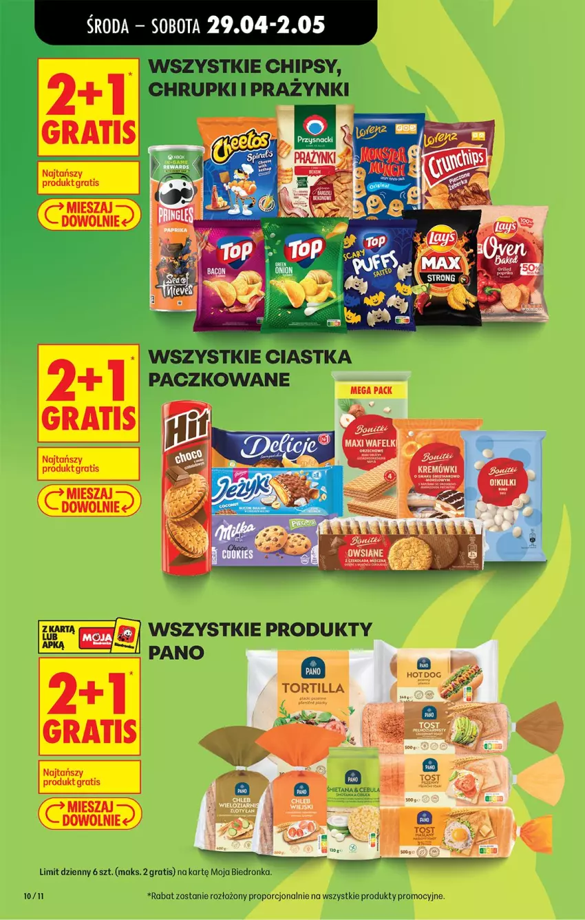Gazetka promocyjna Biedronka - Od Środy - ważna 29.04 do 30.04.2026 - strona 10 - produkty: Cebula, Chipsy, Chrupki, Gra, Lack, Por