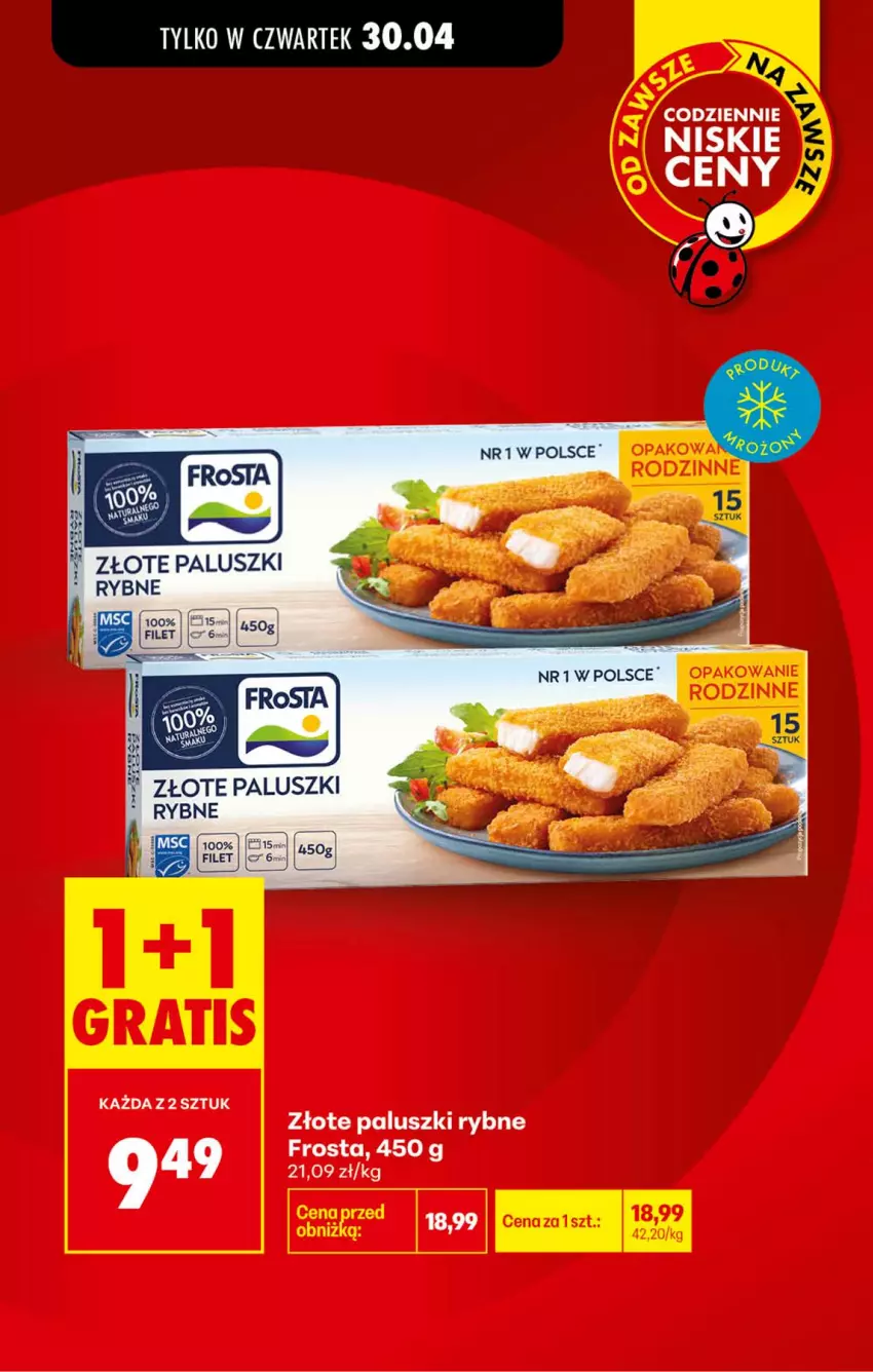 Gazetka promocyjna Biedronka - Od Środy - ważna 29.04 do 30.04.2026 - strona 25 - produkty: Frosta, Paluszki rybne