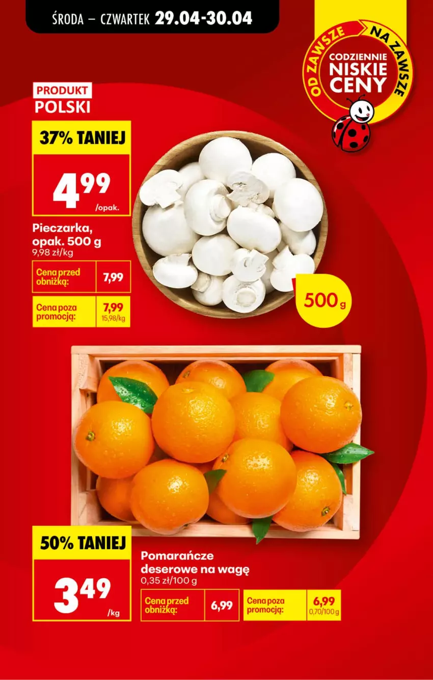 Gazetka promocyjna Biedronka - Od Środy - ważna 29.04 do 30.04.2026 - strona 32 - produkty: Deser, Piec, Pieczarka, Pomarańcze, Ser