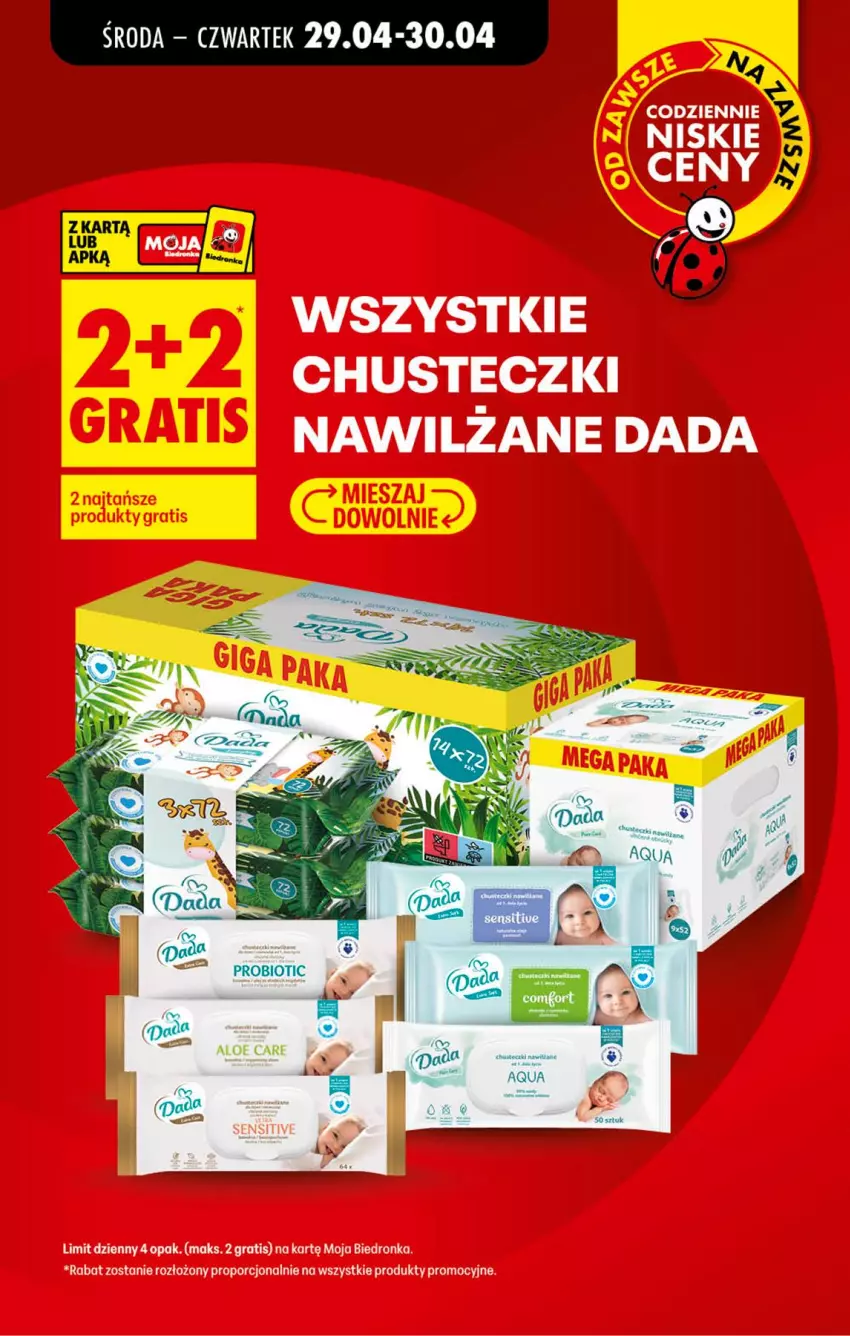 Gazetka promocyjna Biedronka - Od Środy - ważna 29.04 do 30.04.2026 - strona 34 - produkty: Chusteczki, Dada, Gra, Por