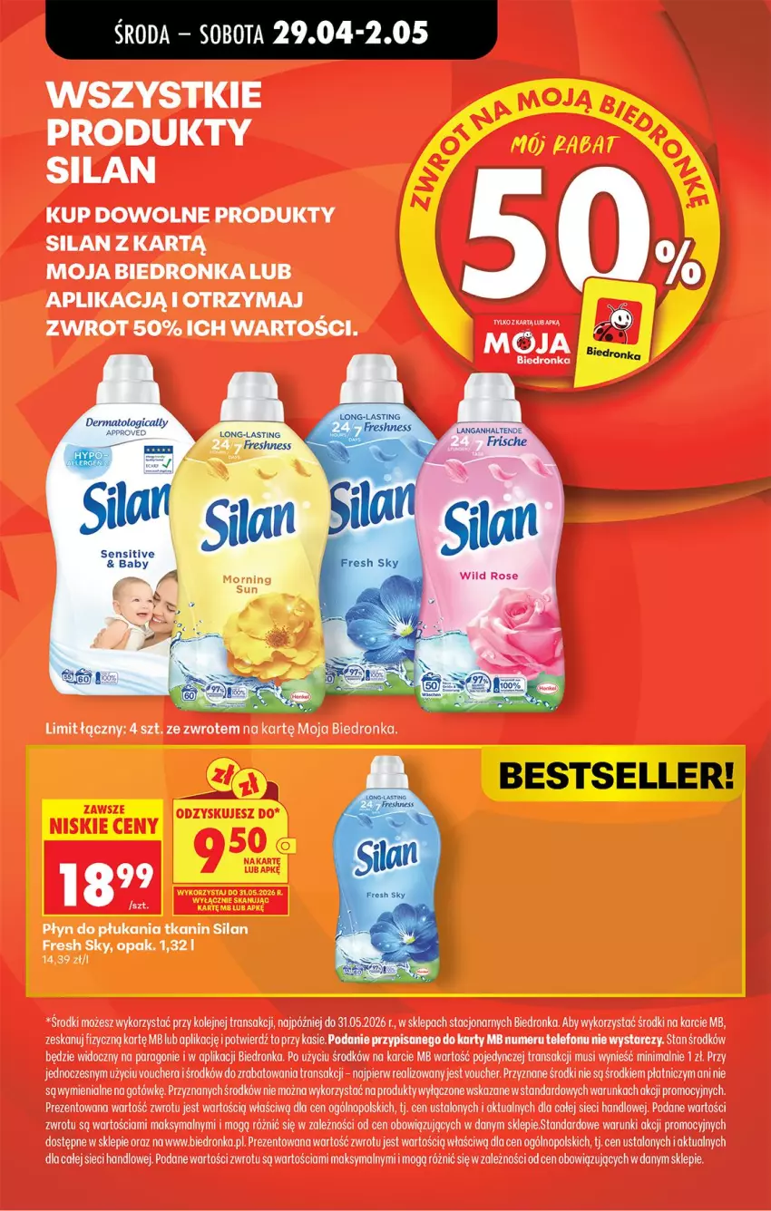 Gazetka promocyjna Biedronka - Od Środy - ważna 29.04 do 30.04.2026 - strona 37 - produkty: Mus, Olej, Płyn do płukania, Silan, Telefon, Tran
