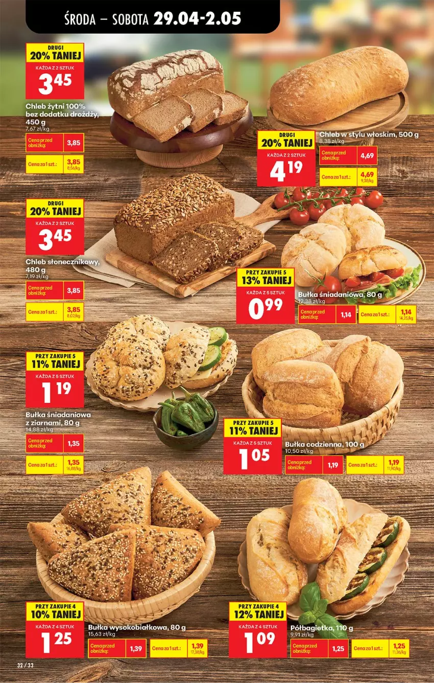 Gazetka promocyjna Biedronka - Od Środy - ważna 29.04 do 30.04.2026 - strona 52 - produkty: Bułka, Chleb, Fa, Ser, Sok