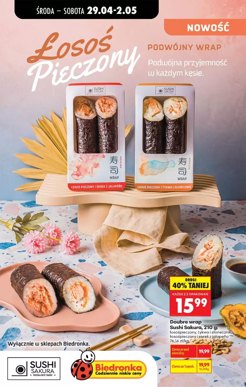 Gazetka promocyjna Biedronka - Od Środy - ważna 29.04 do 30.04.2026 - strona 58 - produkty: Piec, Ser, Serek, Sushi