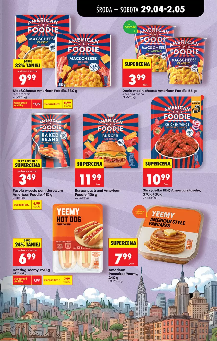 Gazetka promocyjna Biedronka - Od Środy - ważna 29.04 do 30.04.2026 - strona 60 - produkty: Burger, Fa, Fasola, Hot dog, Sos