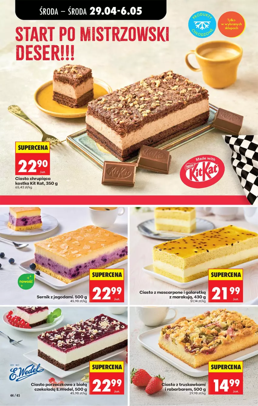 Gazetka promocyjna Biedronka - Od Środy - ważna 29.04 do 30.04.2026 - strona 65 - produkty: Gala, Kit Kat, Mascarpone, Por, Ser