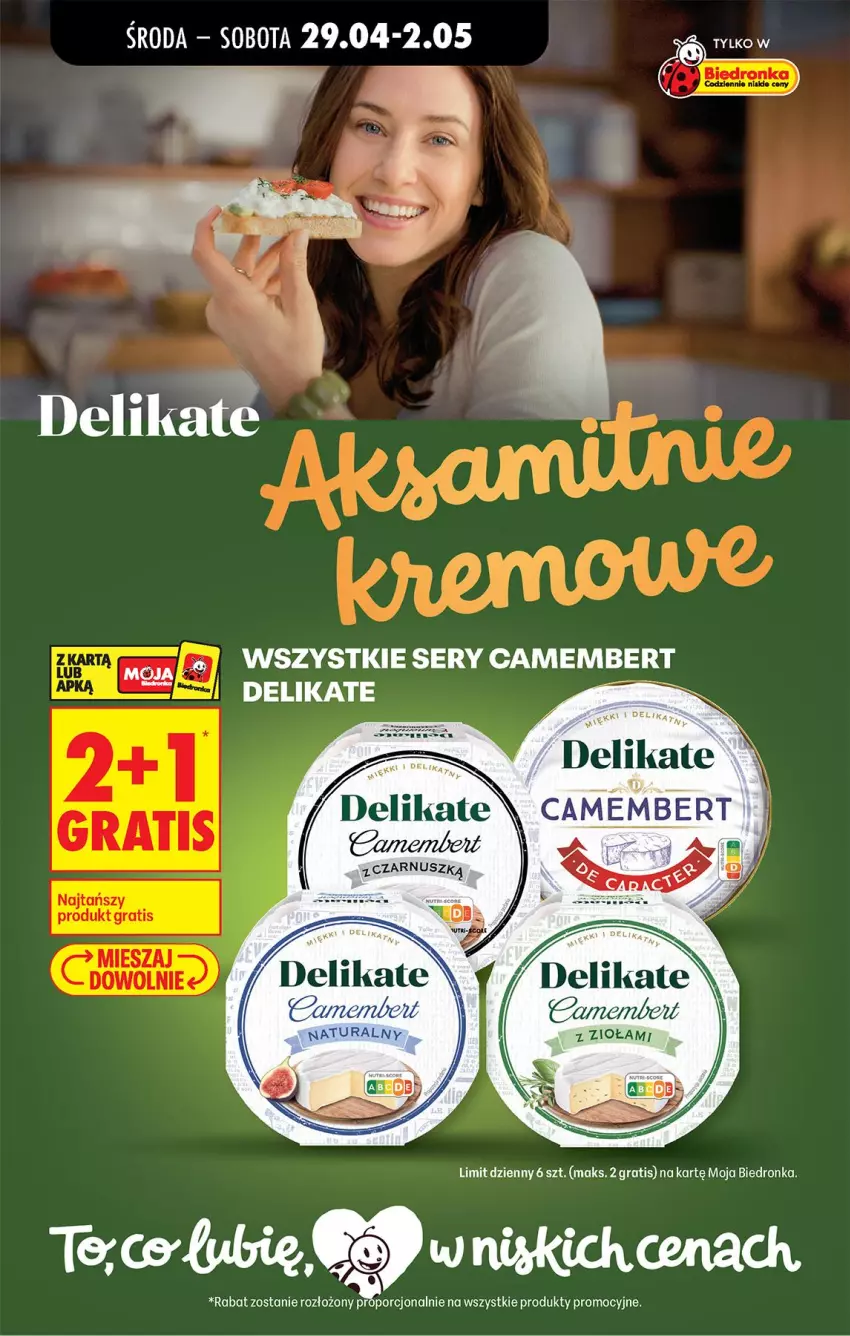 Gazetka promocyjna Biedronka - Od Środy - ważna 29.04 do 30.04.2026 - strona 67 - produkty: Camembert, Gra, Por, Ser