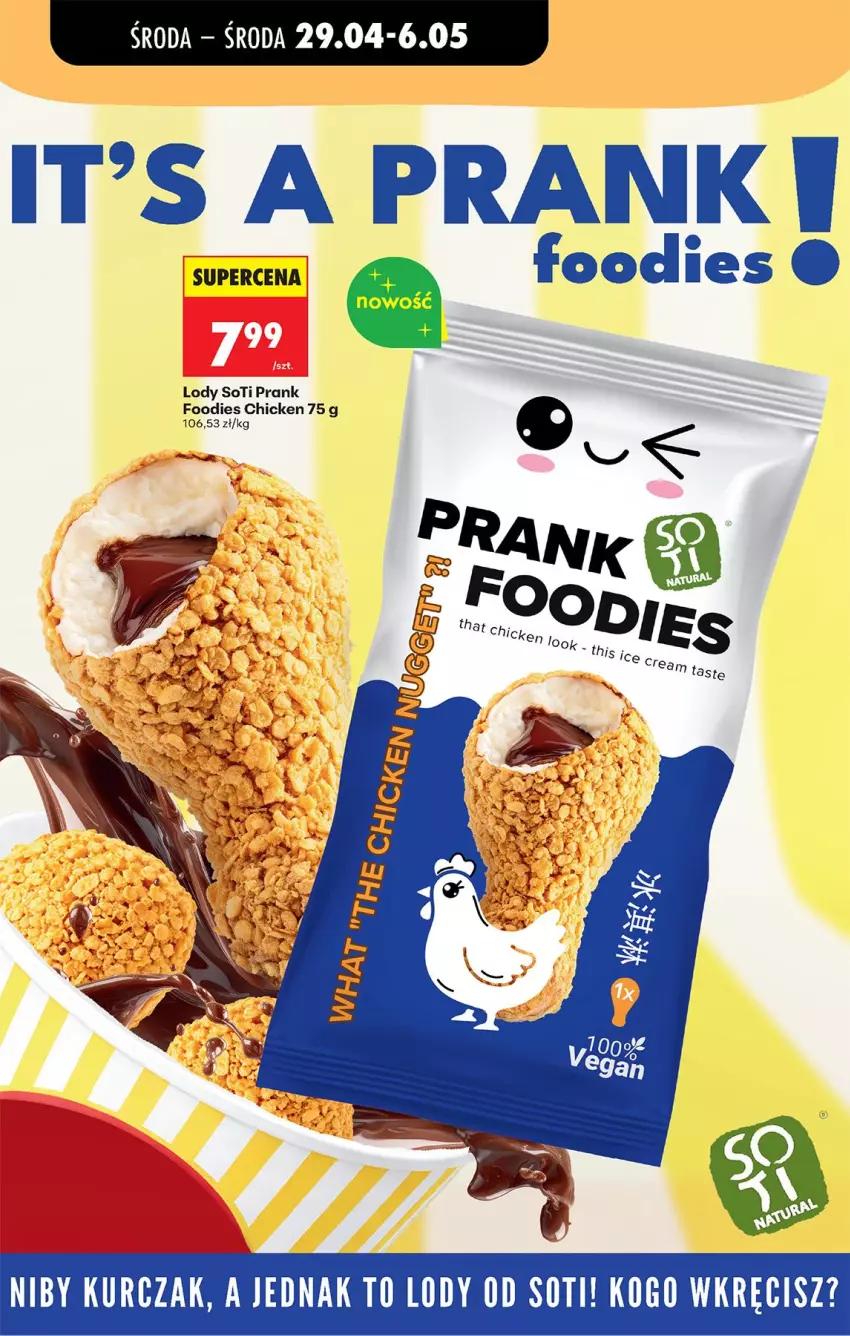 Gazetka promocyjna Biedronka - Od Środy - ważna 29.04 do 30.04.2026 - strona 73 - produkty: Kurczak, Lody