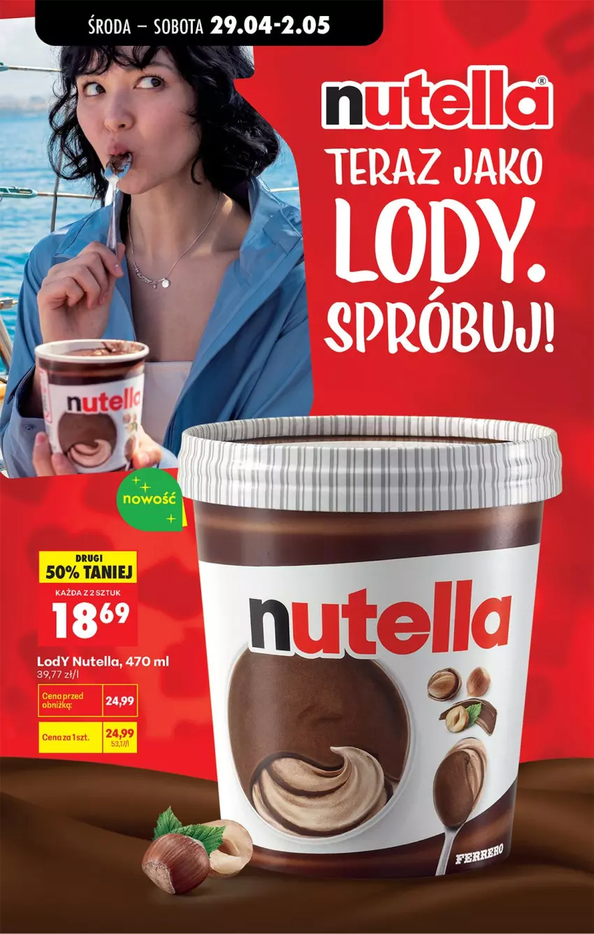 Gazetka promocyjna Biedronka - Od Środy - ważna 29.04 do 30.04.2026 - strona 74 - produkty: Lody, Nutella, Tera
