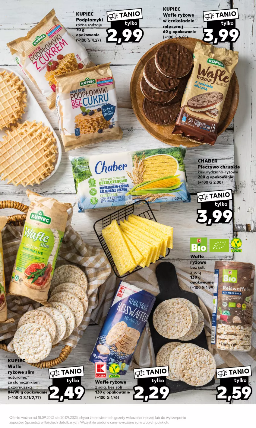 Gazetka promocyjna Kaufland - Mocny Start - ważna 18.09 do 20.09.2023 - strona 13 - produkty: Kupiec, Piec, Ryż, Wafle