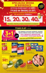 Gazetka promocyjna Biedronka - Tylko w środę - Gazetka - ważna od 31.07 do 31.07.2024 - strona 1 - produkty: Kurczak, Krakus, Ser, Por, Gra, Lunch box, Papier, Tran, Szynka, Rogal, Sport, Malm, Arbuz, Gala, Masło, Melon, Meble, Mleko, Fa