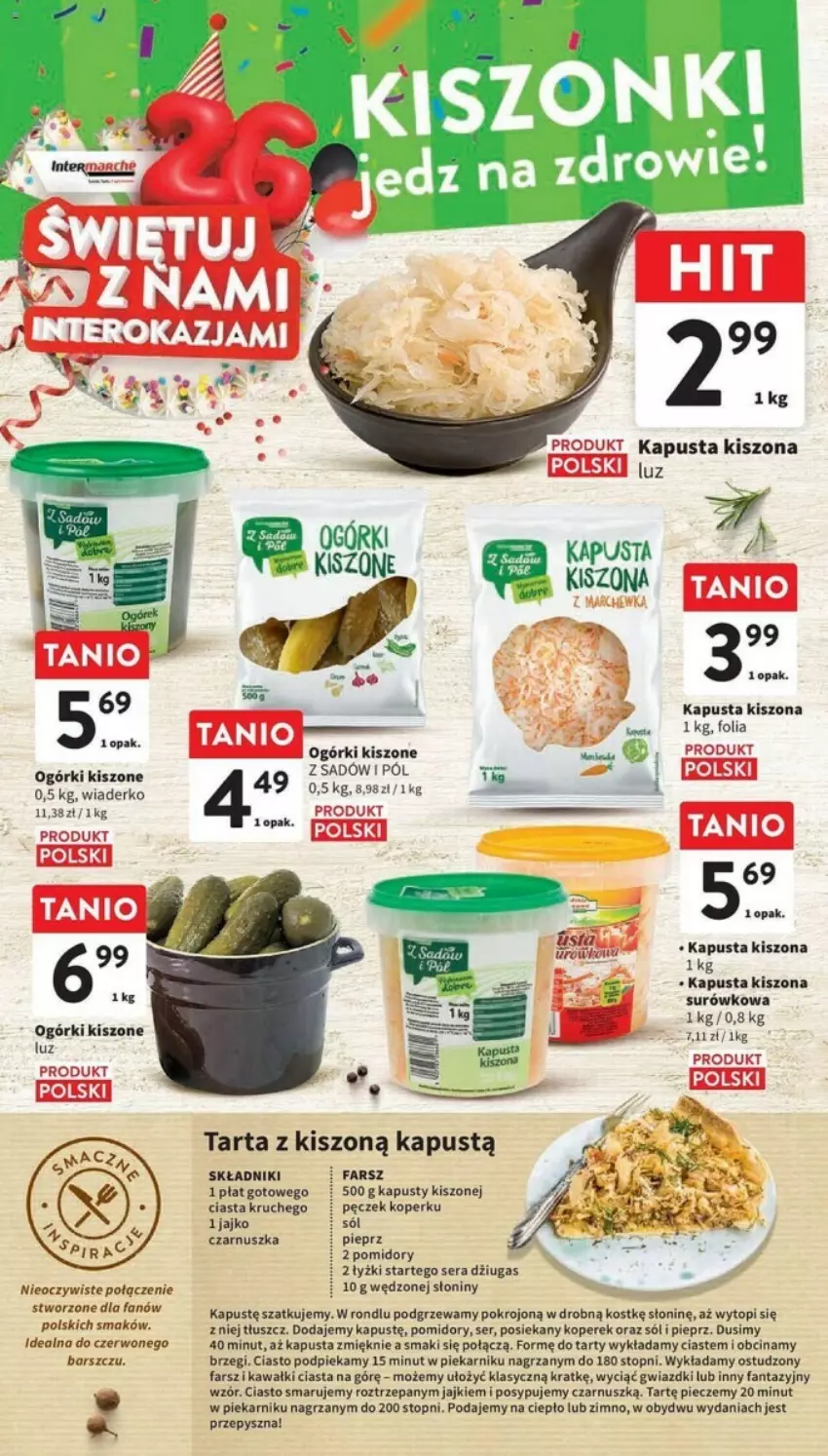 Gazetka promocyjna Intermarche - ważna 05.10 do 11.10.2023 - strona 10 - produkty: Fa, Fanta, Kapustą, Kawa, Piec, Piekarnik, Pieprz, Pomidory, Ser, Sól, Tarta, Top