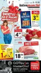 Gazetka promocyjna Intermarche - Gazetka - ważna od 11.10 do 11.10.2023 - strona 1 - produkty: Hama, Papryka czerwona, Papryka, Karkówka wieprzowa, Morliny, Berlinki, Fa
