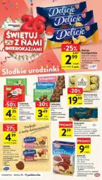 Gazetka promocyjna Intermarche - Gazetka - ważna od 11.10 do 11.10.2023 - strona 28 - produkty: Ciastka, Krakus, Schogetten, Kret, Ferrero Rocher, Dr. Oetker, Czekolada, Ferrero, Delicje, Nuty, Krakuski, Babeczki