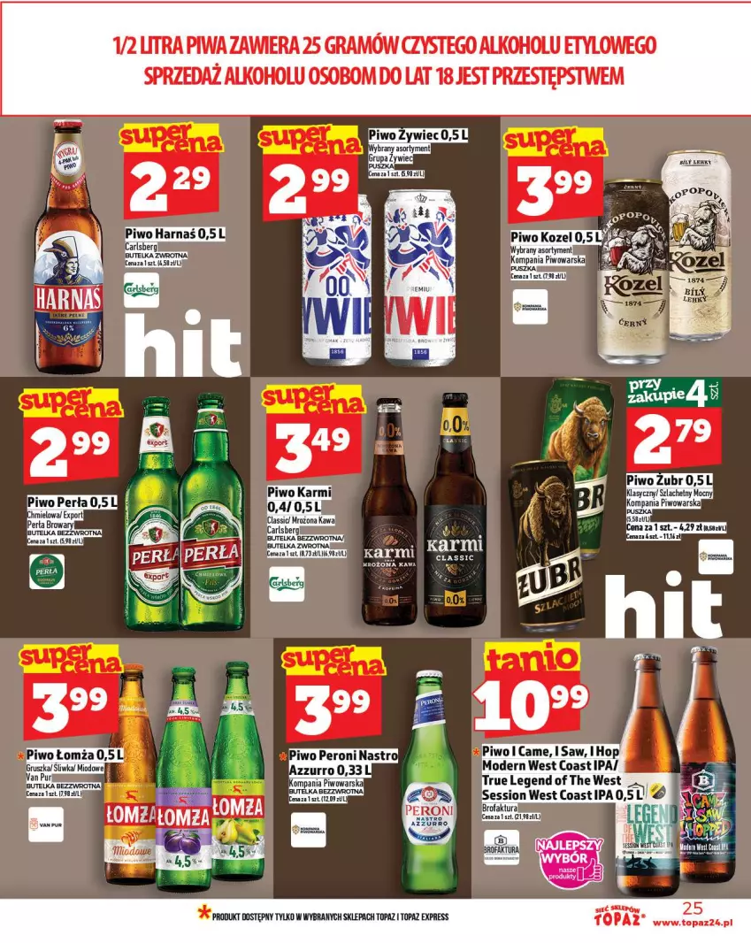 Gazetka promocyjna Topaz - Gazetka - ważna 06.11 do 12.11.2025 - strona 25 - produkty: Gra, Piwa, Piwo, Top