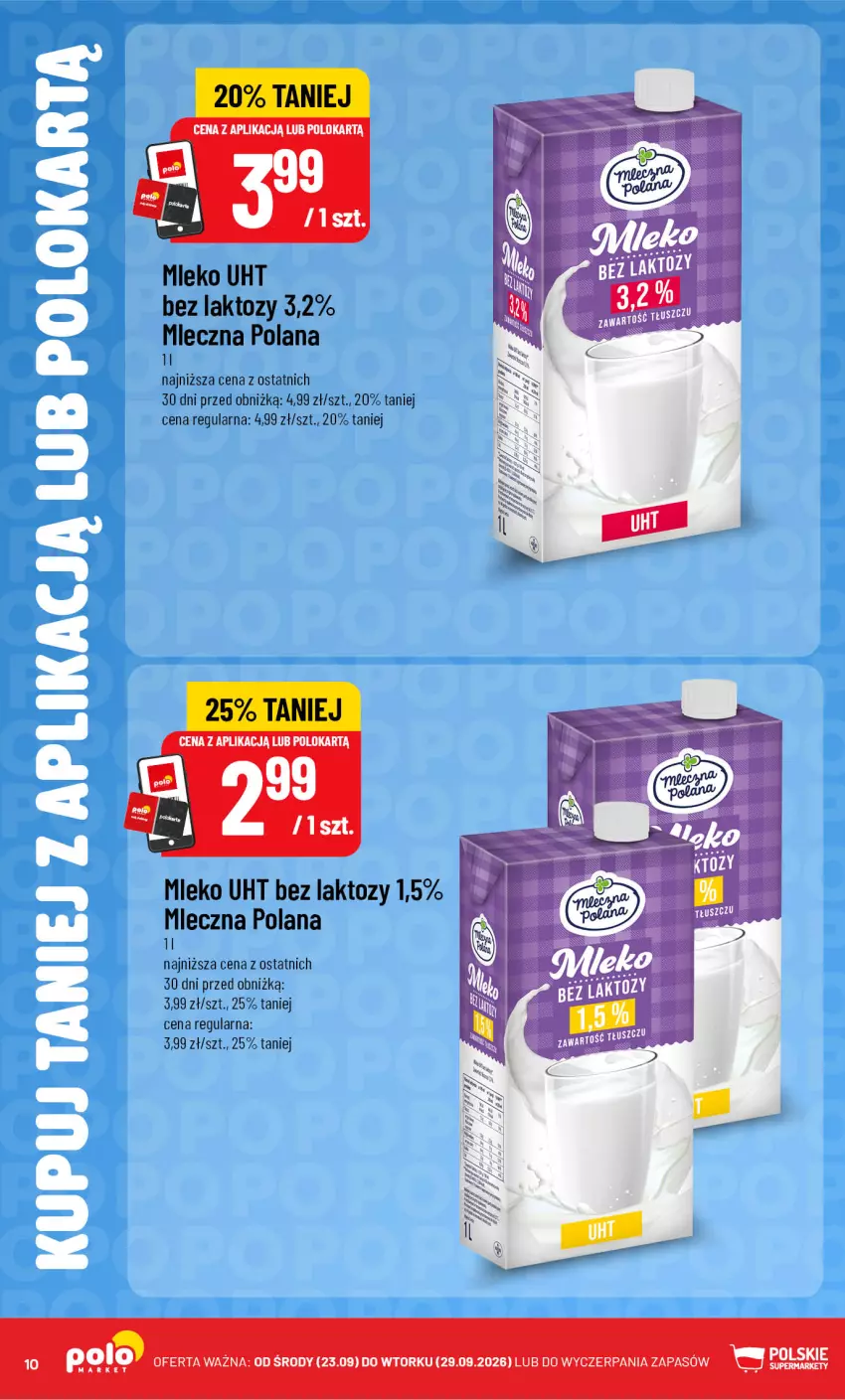 Gazetka promocyjna PoloMarket - Katalog Kupuj taniej z POLOappką - ważna 23.09 do 29.09.2026 - strona 10 - produkty: LANA, Mleko