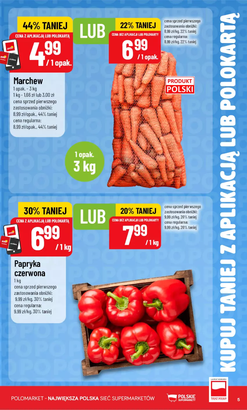 Gazetka promocyjna PoloMarket - Katalog Kupuj taniej z POLOappką - ważna 23.09 do 29.09.2026 - strona 5 - produkty: Papryka, Tera
