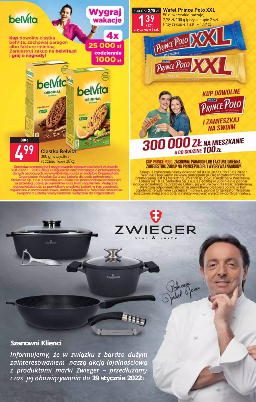 Gazetka promocyjna Stokrotka - Supermarket - ważna 05.01 do 12.01.2022 - strona 7 - produkty: BelVita, Ciastka, HP, Prince Polo