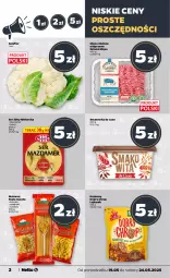 Gazetka promocyjna Netto - Od Poniedziałku - Gazetka - ważna od 24.05 do 24.05.2025 - strona 2 - produkty: Kalafior, Makaron, Mięso mielone, Sok, Ser, Lajkonik, Smakowita, Mazdamer, Mlekovita, Sokół, Spaghetti, Krakersy, Mięso, Mleko