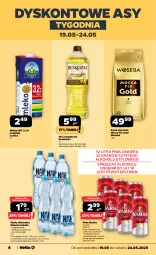 Gazetka promocyjna Netto - Od Poniedziałku - Gazetka - ważna od 24.05 do 24.05.2025 - strona 4 - produkty: Piwa, Piwo, Nałęczowianka, Gra, Kawa ziarnista, Beskidzki, Kawa, Warka, Olej rzepakowy, Woda mineralna, Mocca Fix Gold, Woseba, Woda, Olej, Mleko