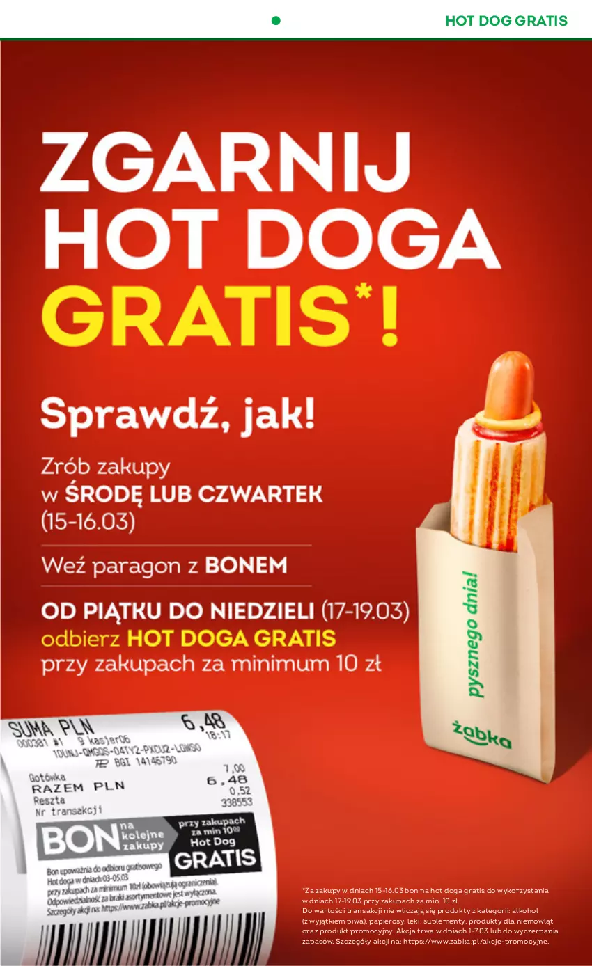 Gazetka promocyjna Żabka - ważna 15.03 do 21.03.2023 - strona 2 - produkty: Gra, Hot dog, Papier, Piwa, Tran