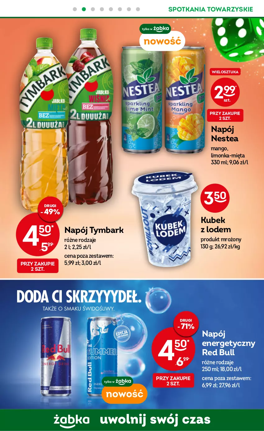 Gazetka promocyjna Żabka - ważna 15.03 do 21.03.2023 - strona 23 - produkty: Kubek, Limonka, Mango, Mięta, Napój, Napój energetyczny, Nestea, Red Bull, Tymbark