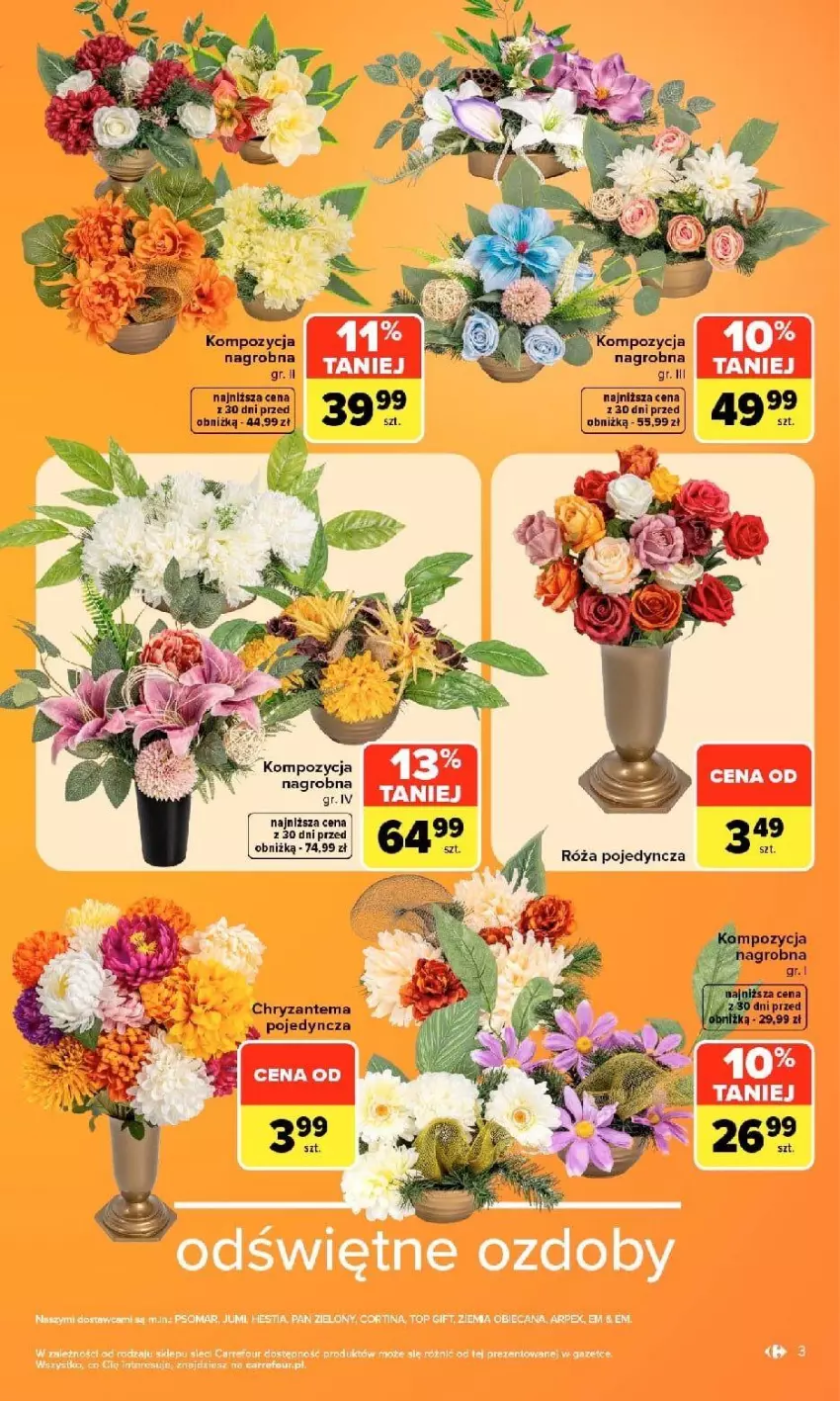 Gazetka promocyjna Carrefour - Gazetka Carrefour WYBÓR na czas zadumy - ważna 21.09 do 03.10.2026 - strona 5 - produkty: Chryzantema