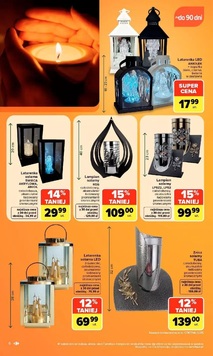 Gazetka promocyjna Carrefour - Gazetka Carrefour WYBÓR na czas zadumy - ważna 21.09 do 03.10.2026 - strona 8 - produkty: Akumulator, Lampion, Latarenka, Latarenka LED, Znicz