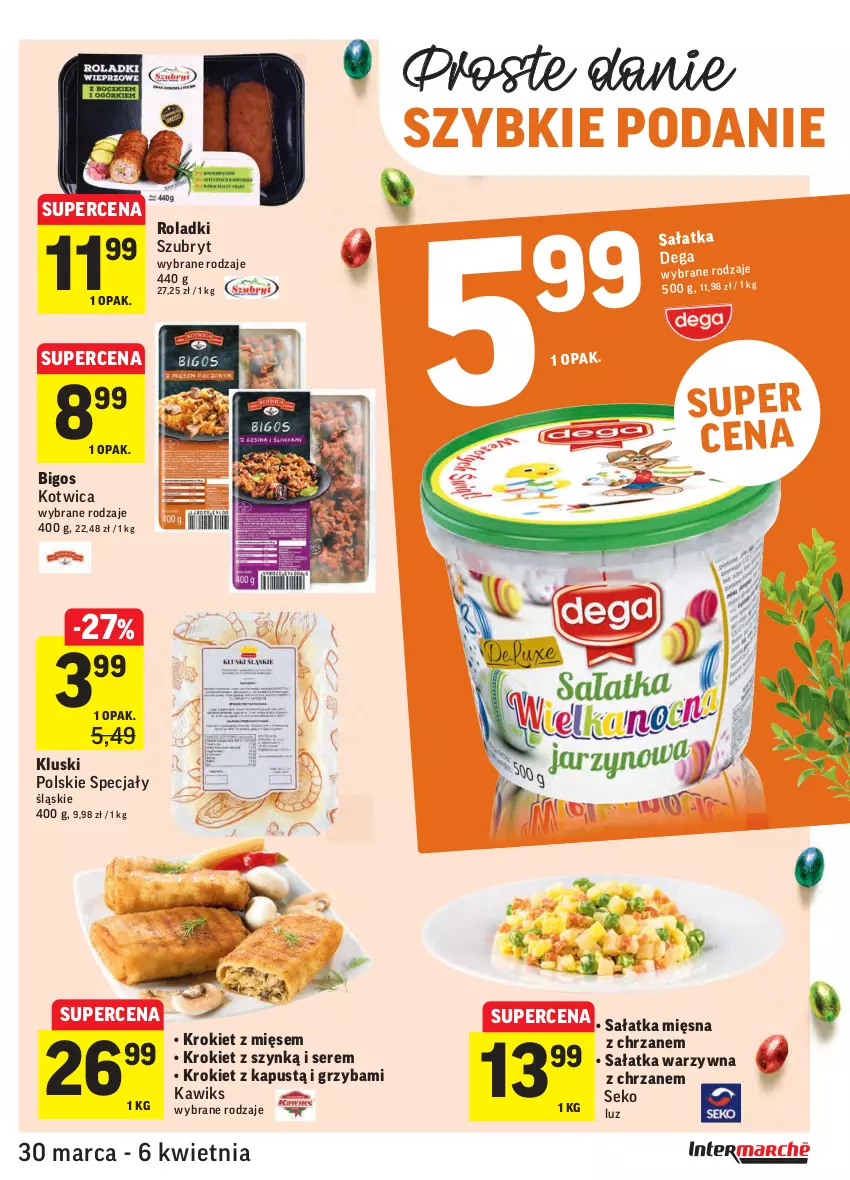 Gazetka promocyjna Intermarche - Wielkanoc - ważna 30.03 do 06.04.2021 - strona 31 - produkty: Bigos, Chrzan, Dega, Kapustą, Sałat, Sałatka, Sałatka warzywna, SEKO, Ser, Szubryt