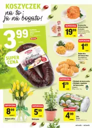 Gazetka promocyjna Intermarche - Wielkanoc - Gazetka - ważna od 06.04 do 06.04.2021 - strona 6 - produkty: Tulipan, Jaja, Kosz, Duda, Bukiet, Kabanos, Chleb