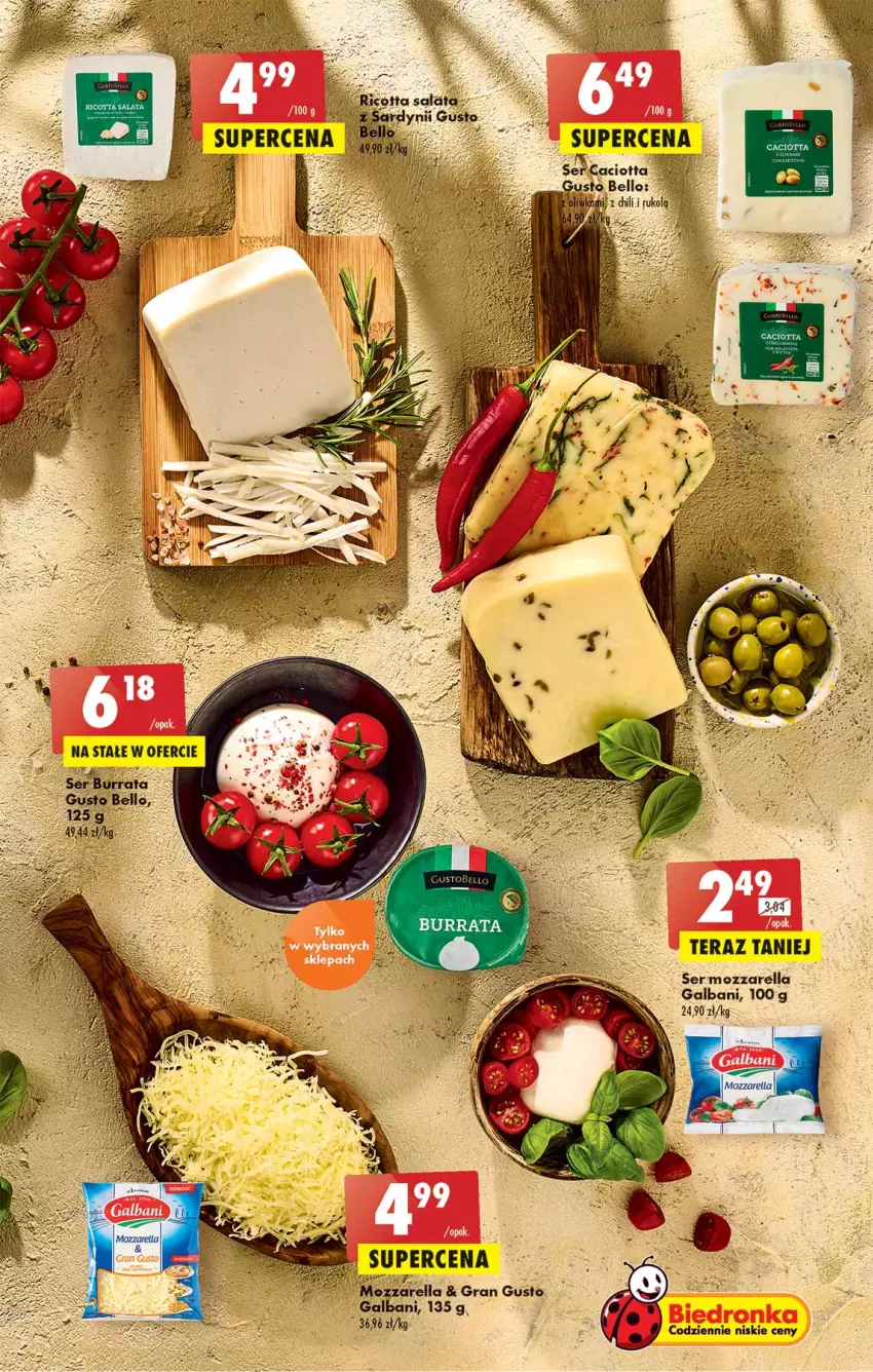 Gazetka promocyjna Biedronka - W tym tygodniu  PL - ważna 04.05 do 07.05.2022 - strona 19 - produkty: Bell, Galbani, Gra, Mozzarella, Ser, Tera