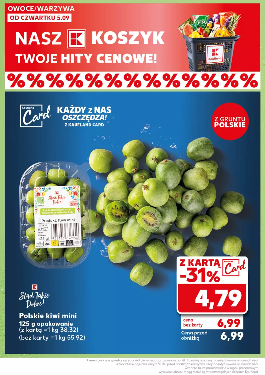 Gazetka promocyjna Kaufland - Kaufland - ważna 09.09 do 11.09.2024 - strona 4 - produkty: Kiwi, Kosz, Owoce, Warzywa