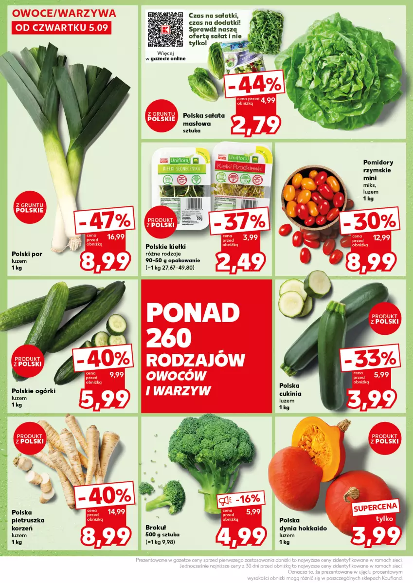 Gazetka promocyjna Kaufland - Kaufland - ważna 09.09 do 11.09.2024 - strona 6 - produkty: Kiełki, Masło, Pietruszka, Pomidory, Por, Sałat, Sałata masłowa