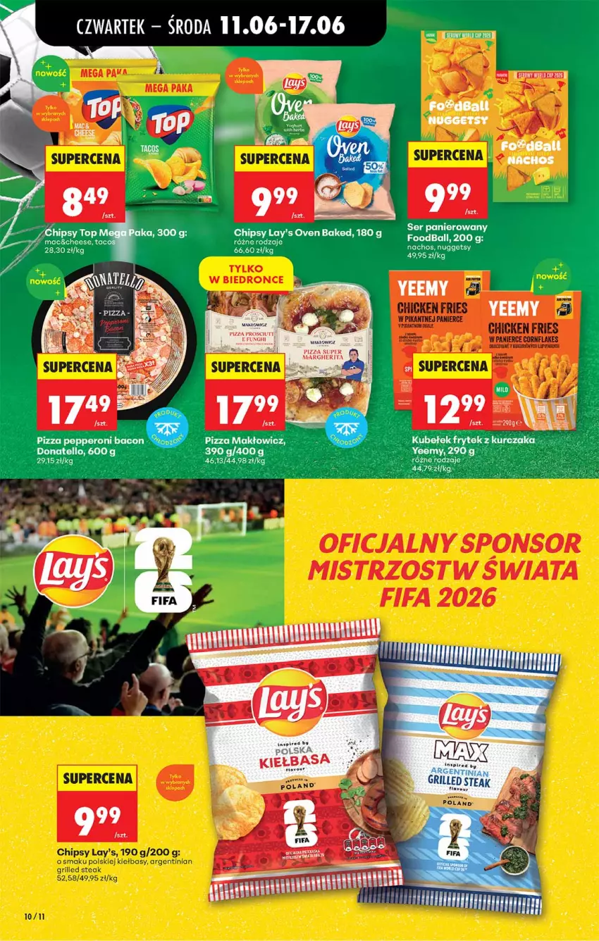 Gazetka promocyjna Biedronka - Od Czwartku - ważna 11.06 do 17.06.2026 - strona 10 - produkty: Chipsy, EPEE, Fa, Grill, Mule, Pizza, Ser