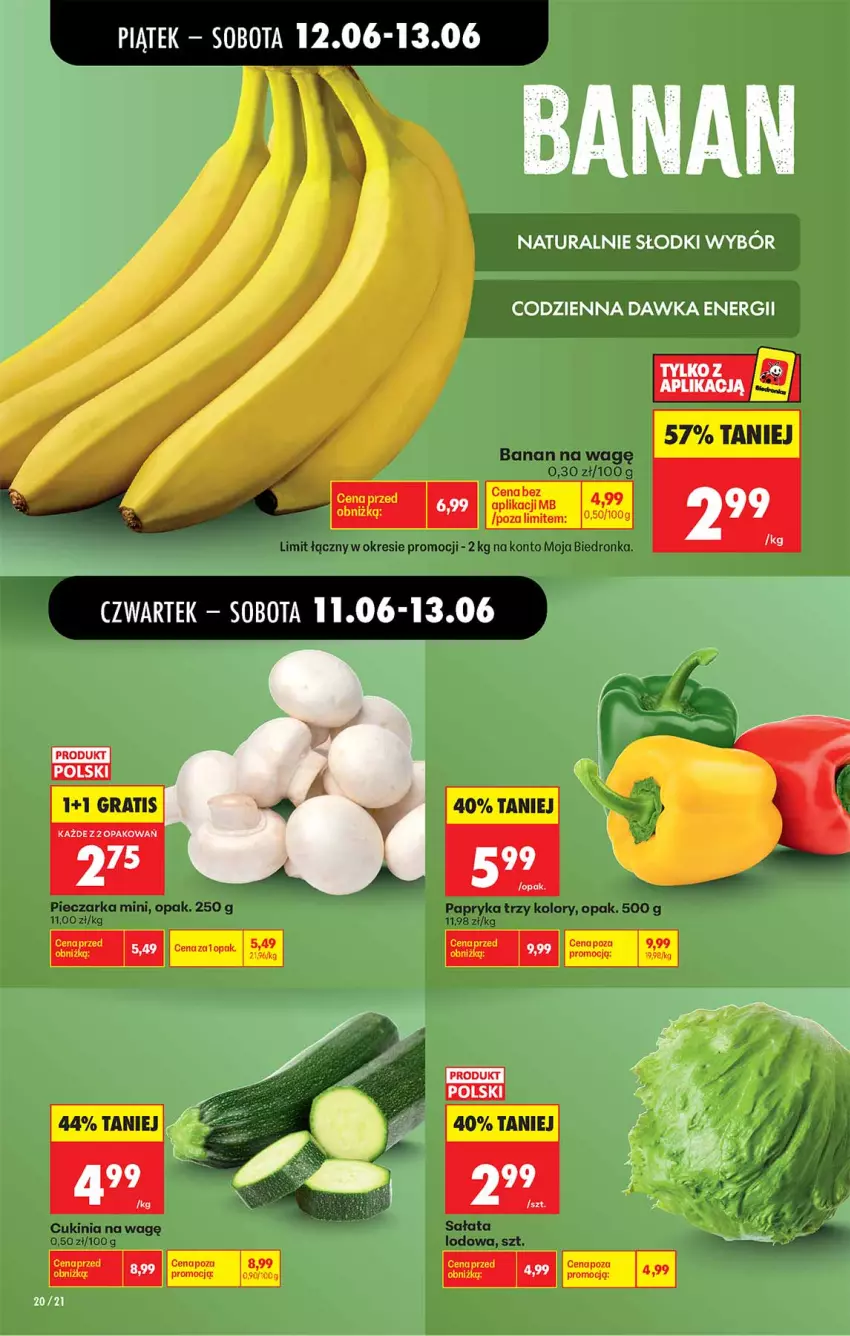 Gazetka promocyjna Biedronka - Od Czwartku - ważna 11.06 do 17.06.2026 - strona 20 - produkty: Gra, Piec, Pieczarka, Por, Sałat