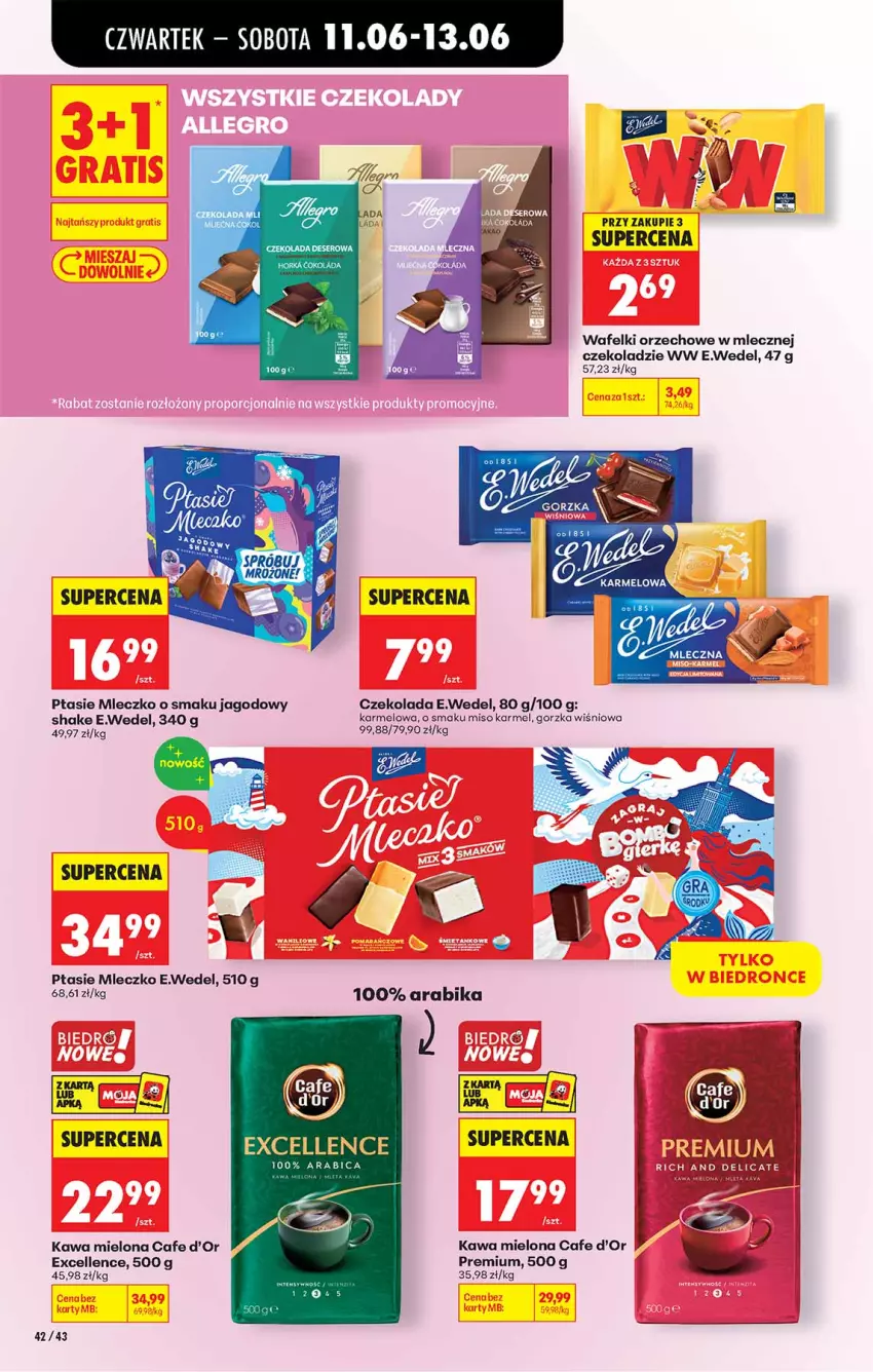 Gazetka promocyjna Biedronka - Od Czwartku - ważna 11.06 do 17.06.2026 - strona 42 - produkty: BIC, Czekolada, Deser, Kawa, Kawa mielona, Mleczko, Orka, Ptasie mleczko, Ser
